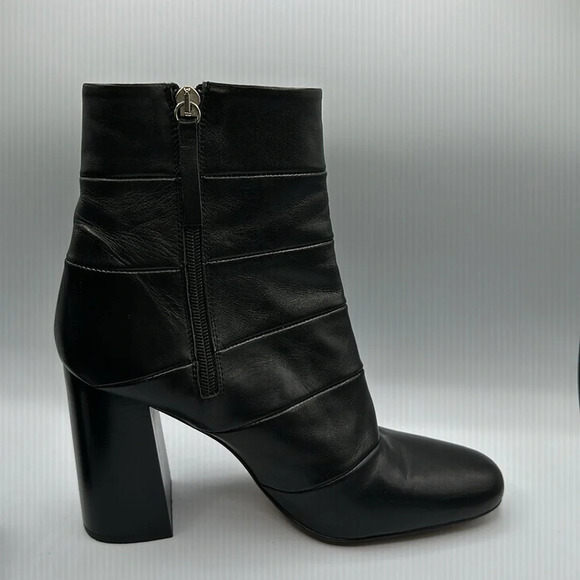 ZARA 100% PREMIUM LEATHER HIGH HEEL SOCK BOOT - Picture 5 of 11